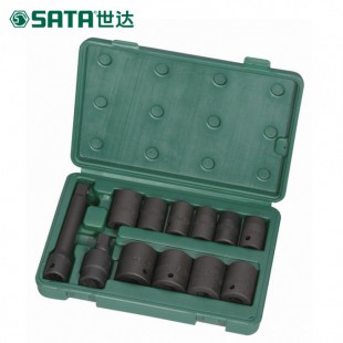 SATA/世达 1/2英制六角风动标准套筒组套09008 12件套